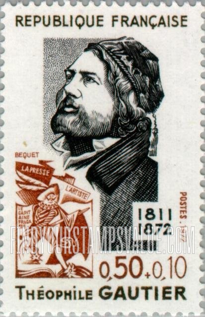 FindYourStampsValue: SEMI-POSTAL - Théophile Gautier (1811-72), writer