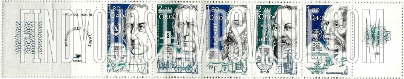 FindYourStampsValue: SEMI-POSTAL - Famous men