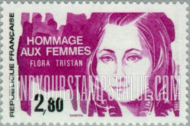 FindYourStampsValue: Flora Tristan (1803-44), Feminist