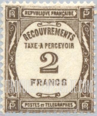 FindYourStampsValue: POSTAGE DUE - Recouvrements