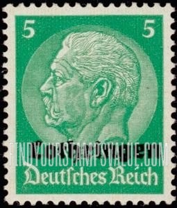 FindYourStampsValue: OCCUPATION - Stamps of Germany 1933-36: Overprinted in Black