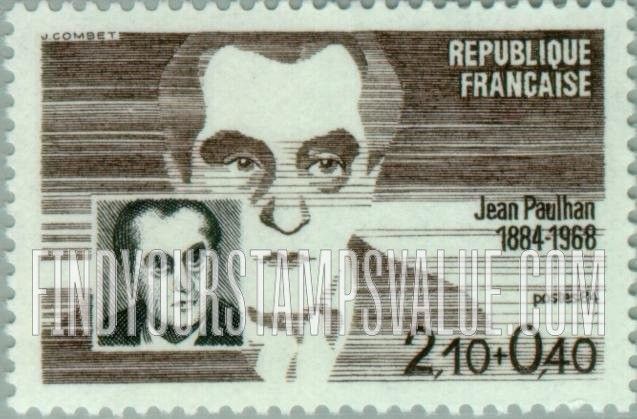 FindYourStampsValue: SEMI-POSTAL - Jean Paulhan (1884-1968)
