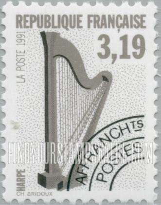 FindYourStampsValue: Musical Instrument Type of 1989: Harp