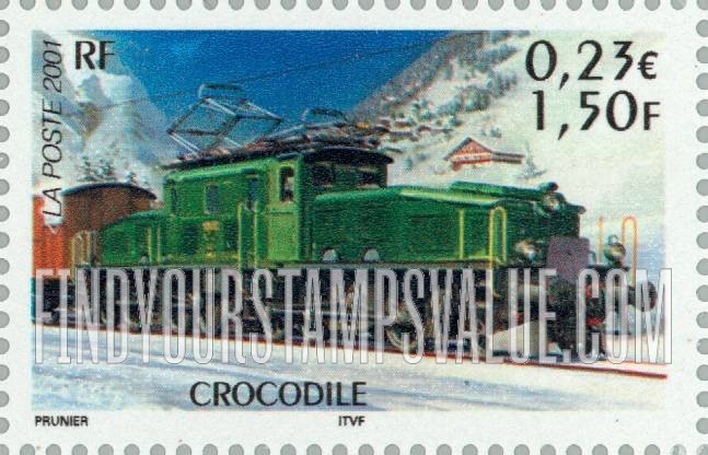 FindYourStampsValue: Trains: Crocodile
