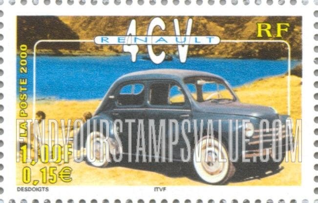 FindYourStampsValue: Automobiles: Renault 4CV