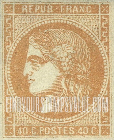 FindYourStampsValue: Ceres: Bordeaux Issue
