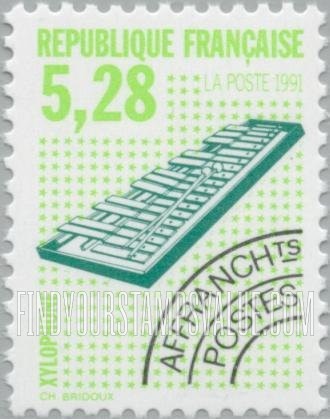 FindYourStampsValue: Musical Instrument Type of 1989: Xylophone