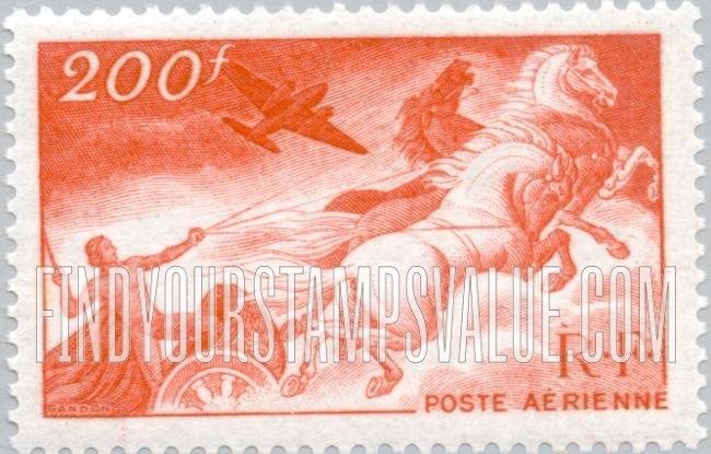 FindYourStampsValue: AIR POST - Chariot of the Sun