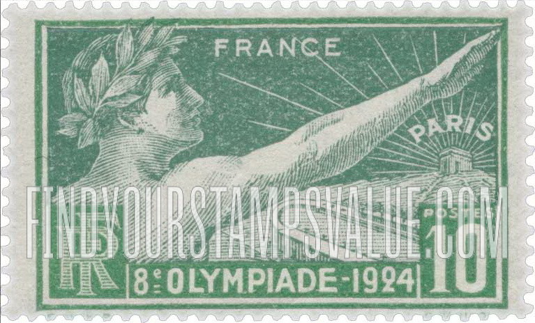 FindYourStampsValue: Allegory of Olympic Games at Paris