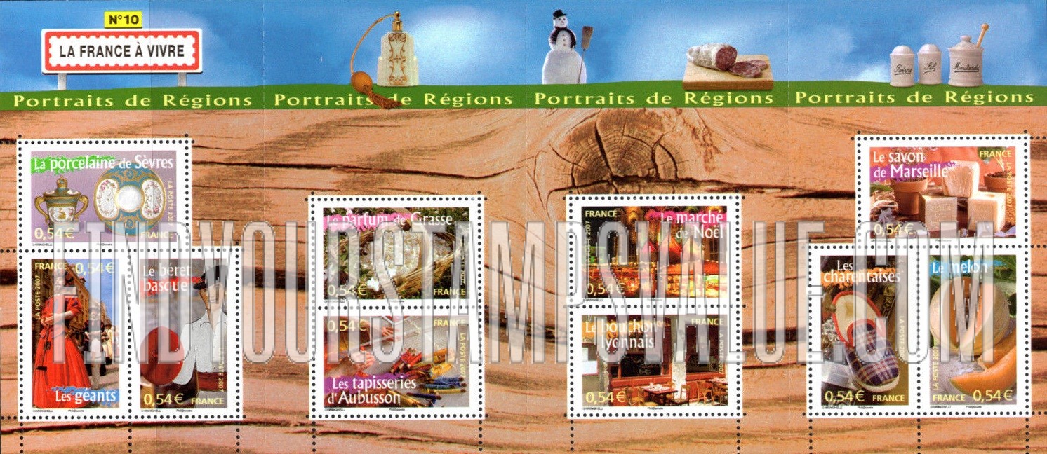 FindYourStampsValue: Aspects of Life in French Regions Type of 2003