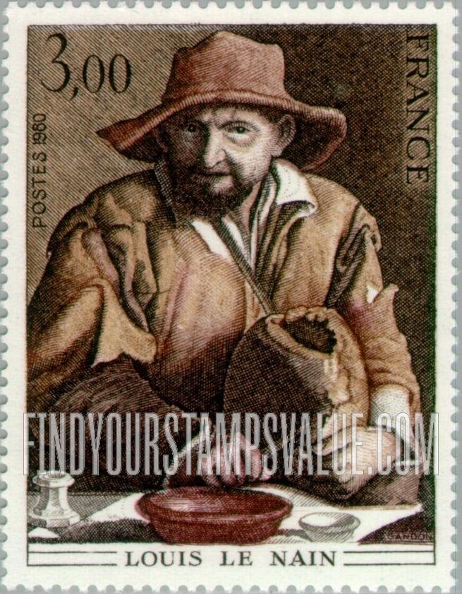 FindYourStampsValue: Peasant, by Louis Le Nain