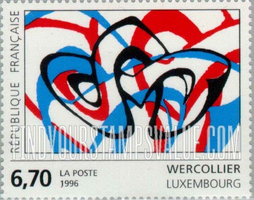 FindYourStampsValue: Art Series: Abstract, by Lucien Wercollier