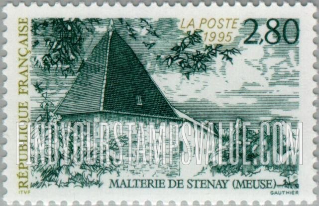 FindYourStampsValue: Tourism Series: Stenay Malt Works
