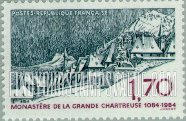 FindYourStampsValue: La Grande Chartreuse Monastery, 900th Anniversary