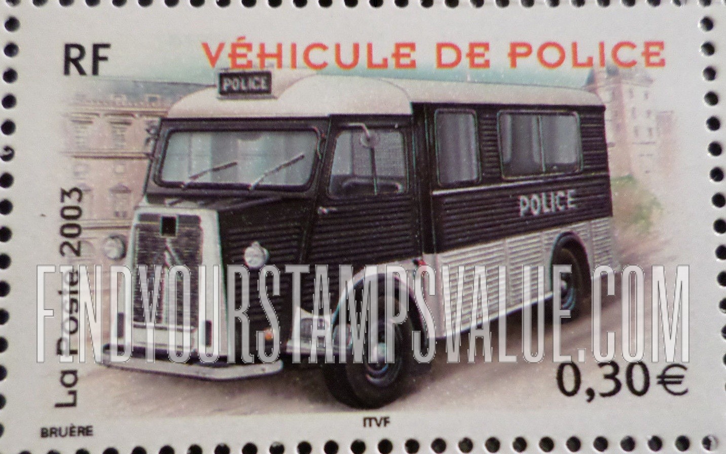 FindYourStampsValue: Motor Vehicles: Citroen police van