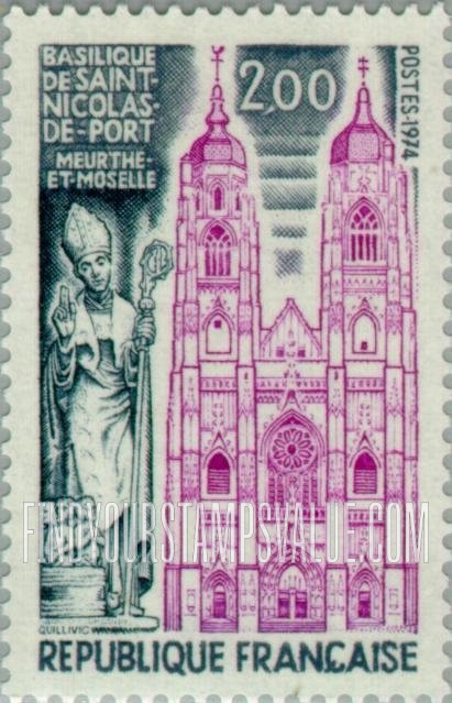 FindYourStampsValue: Tourist Issue: Basilica of St. Nicolas de Porte