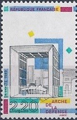 FindYourStampsValue: Historic Sights, Paris: Arche de la Defense