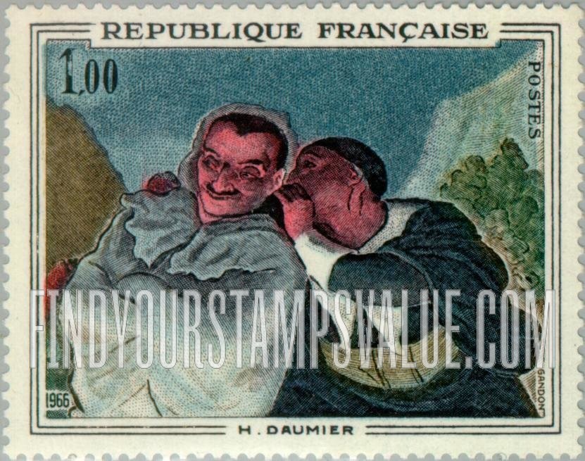FindYourStampsValue: “Crispin and Scapin” by Honoré Daumier