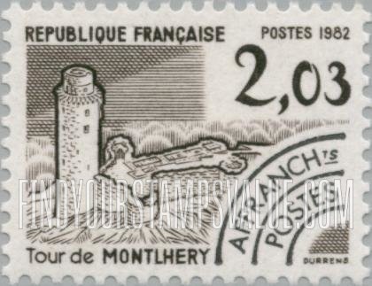 FindYourStampsValue: Tower Type of 1979: Montlhery Tower, Essonne