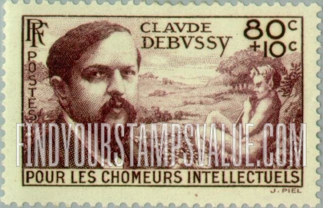 FindYourStampsValue: SEMI-POSTAL - Claude Debussy