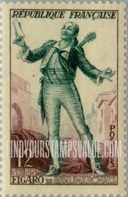 FindYourStampsValue: Figaro, from the Barber of Seville