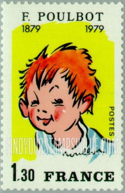 FindYourStampsValue: Boy, by Francisque Poulbot (1879-1946)