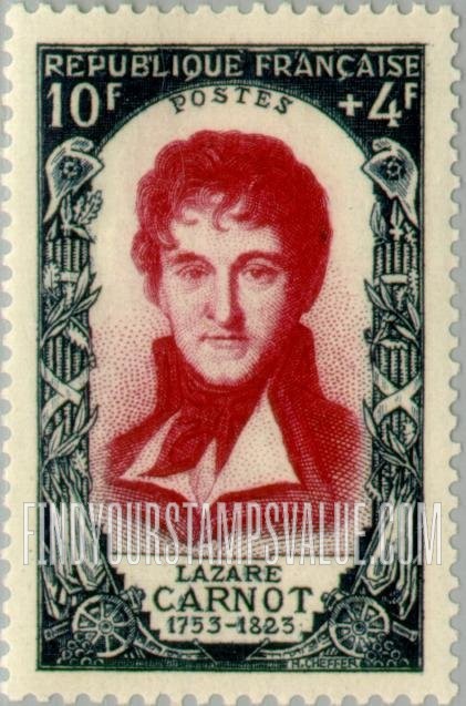 FindYourStampsValue: SEMI-POSTAL - Lazare Carnot