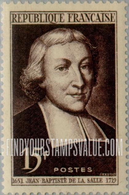 FindYourStampsValue: Jean-Baptiste de la Salle