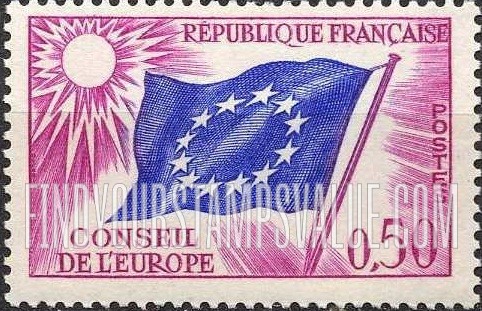 FindYourStampsValue: OFFICIAL - Council of Europe Flag