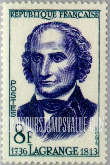 FindYourStampsValue: French Scientists: Joseph Louis Lagrange
