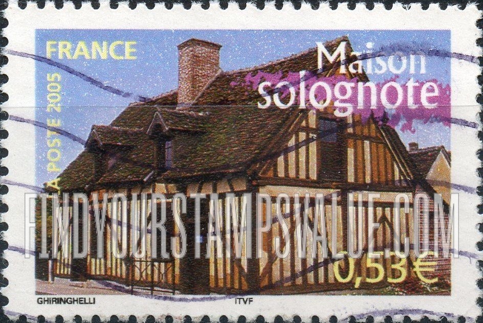 FindYourStampsValue: Aspects of Life in the French Regions Type of 2003: House, Sologne