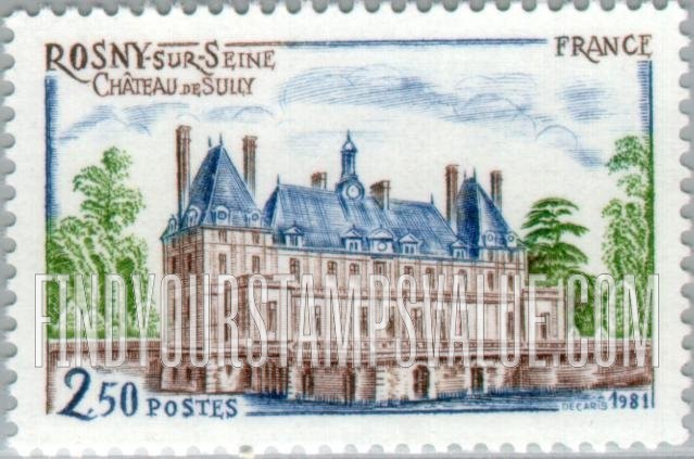 FindYourStampsValue: Sully Chateau, Rosny-sur-Seine