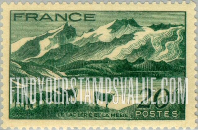 FindYourStampsValue: Lake Lerie and Meije Dauphiné Alps