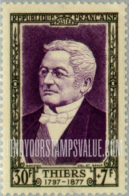FindYourStampsValue: SEMI-POSTAL - Adolphe Thiers