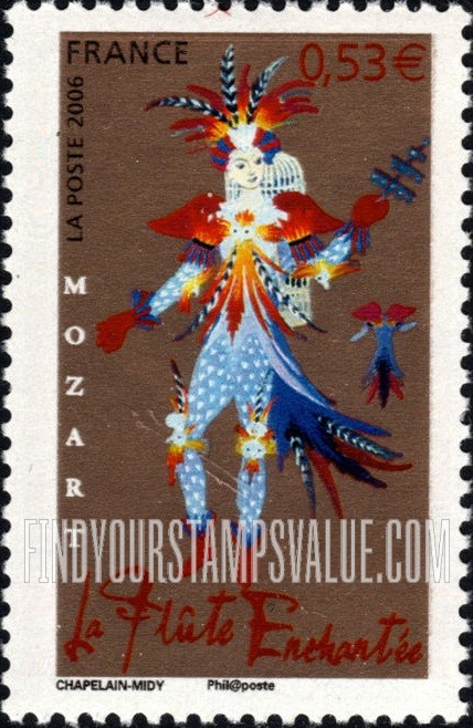 FindYourStampsValue: Costumes From Operas by Wolfgang Amadeus Mozart: The Magic Flute