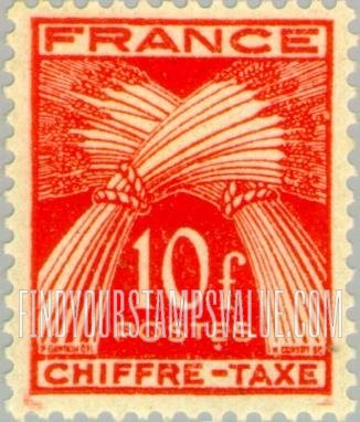 FindYourStampsValue: POSTAGE DUE - Sheaves of Wheat