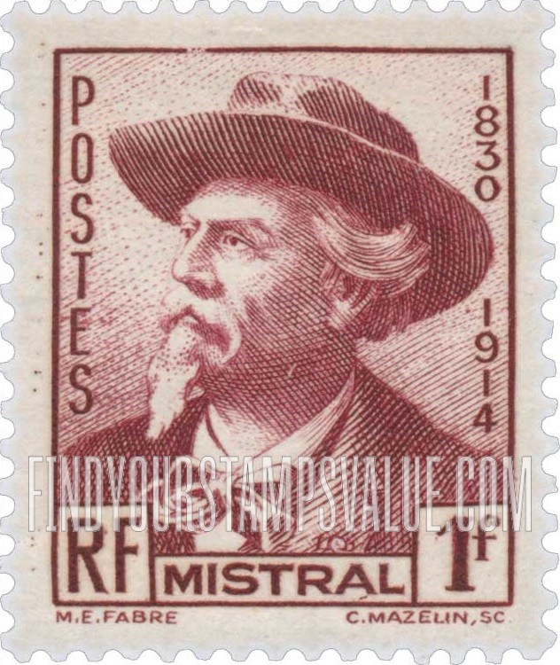 FindYourStampsValue: Frédéric Mistral