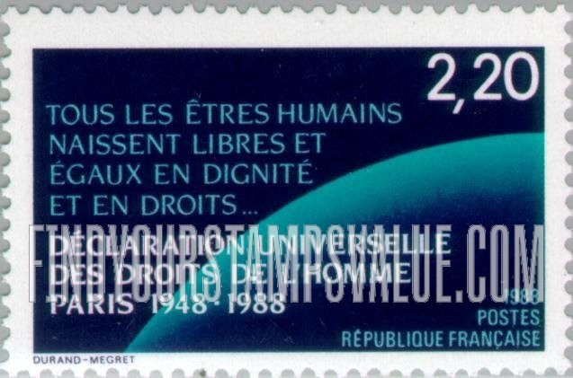 FindYourStampsValue: UN Declaration of Human Rights, 40th Anniversary
