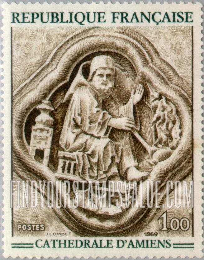 FindYourStampsValue: “February” Bas-relief from Amiens Cathedral