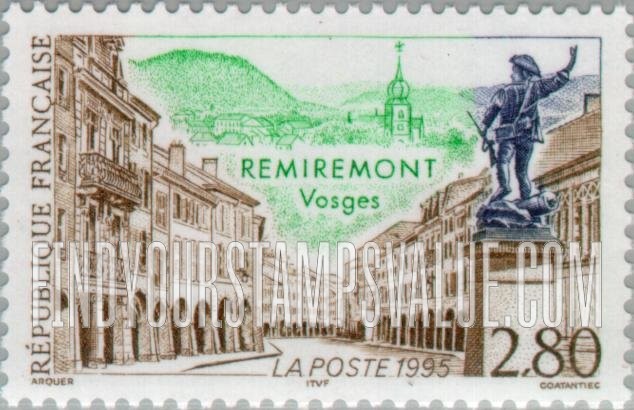 FindYourStampsValue: Tourism Series: Remiremont, Vosges