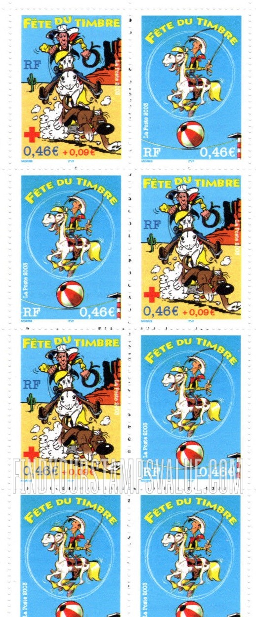 FindYourStampsValue: Lucky Luke, by Morris (Maurice De Bevere)