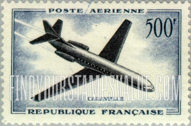 FindYourStampsValue: AIR POST - Caravelle