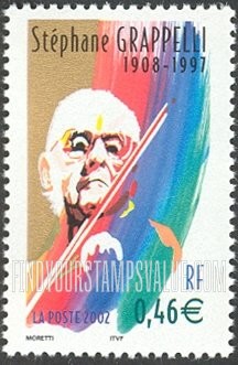 FindYourStampsValue: Jazz Musicians: Stéphane Grappelli (1908-1997)