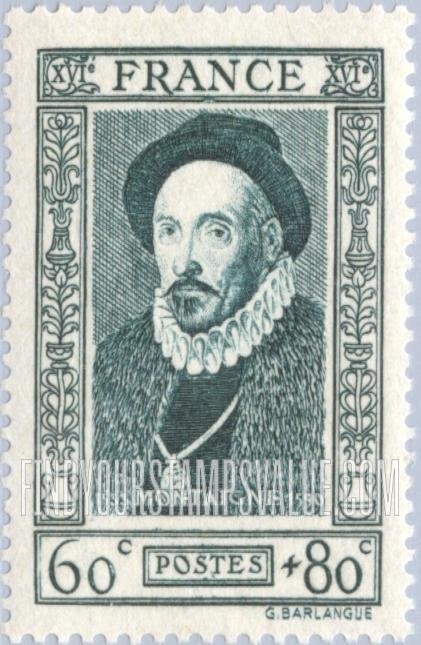 FindYourStampsValue: SEMI-POSTAL - Michel de Montaigne