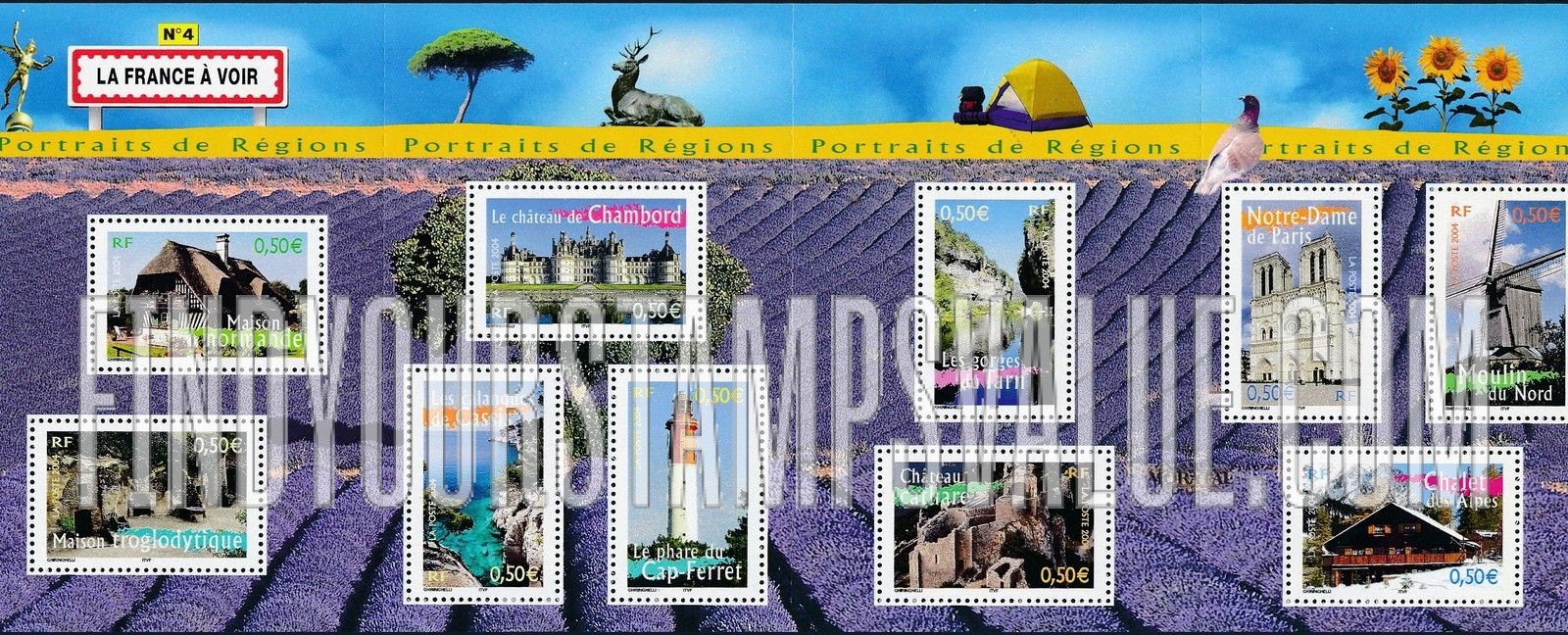 FindYourStampsValue: Aspects of Life in the French Regions Type of 2003