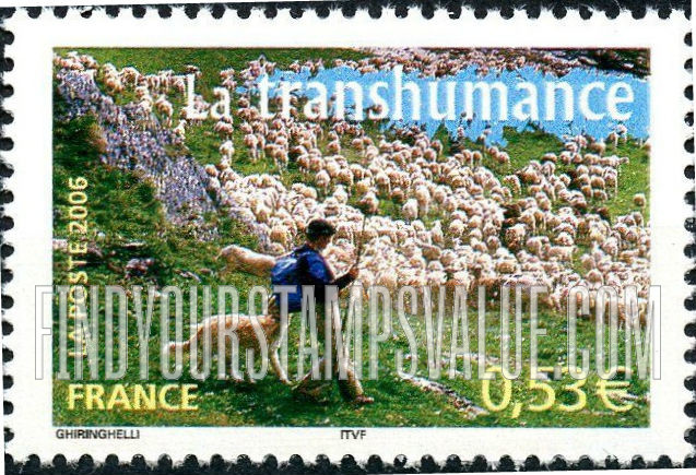 FindYourStampsValue: Aspects of Life in the French Regions Type of 2003: Transhumance of livestock