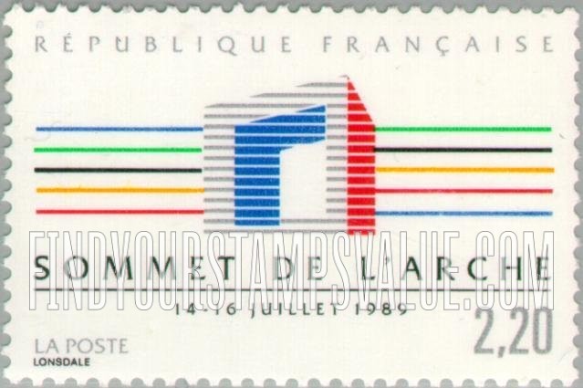 FindYourStampsValue: 15th Summit of the Arch Meeting of Leaders from Industrial Nations, July 14-16