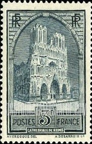 FindYourStampsValue: Reims Cathedral