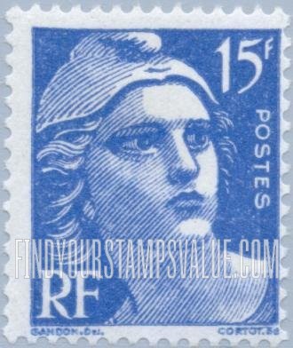 FindYourStampsValue: Marianne: Marianne Type of 1945-47