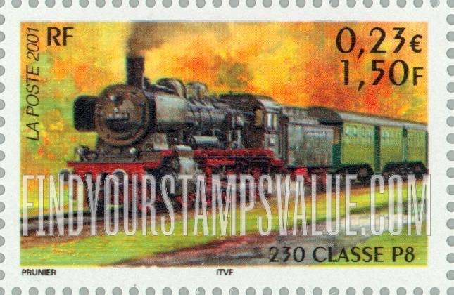 FindYourStampsValue: Trains: 230 Class P8